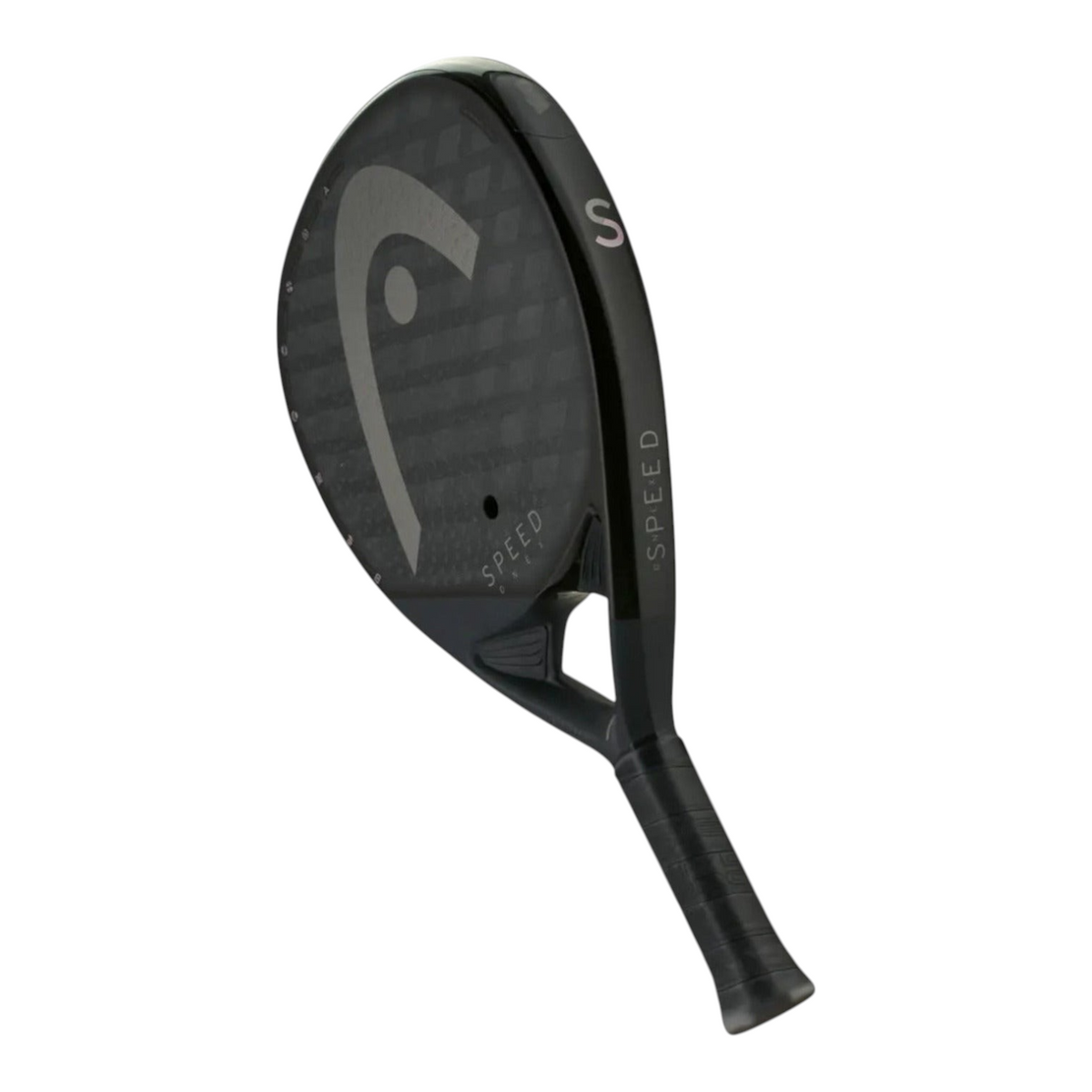 Pala de pádel Radach Sports Head Speed One X en color negro con acabado mate y diseño aerodinámico