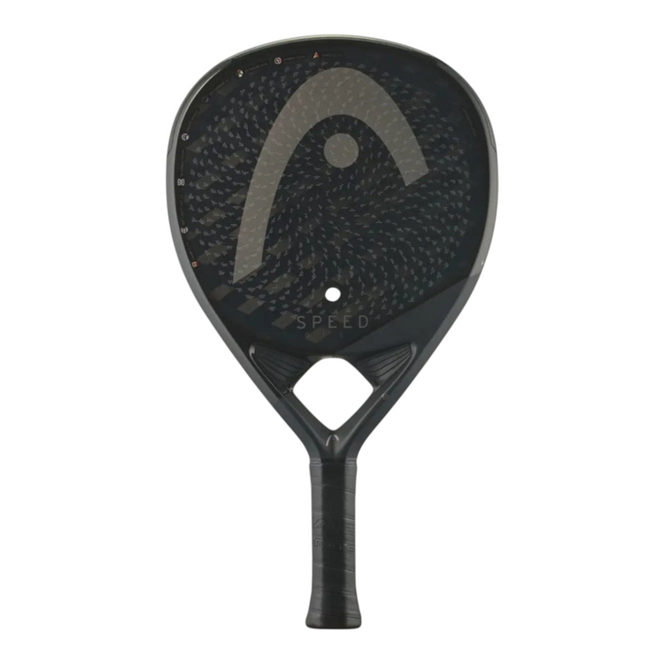 Pala de pádel Head Speed One X de color negro con diseño aerodinámico y logo de Radach Sports