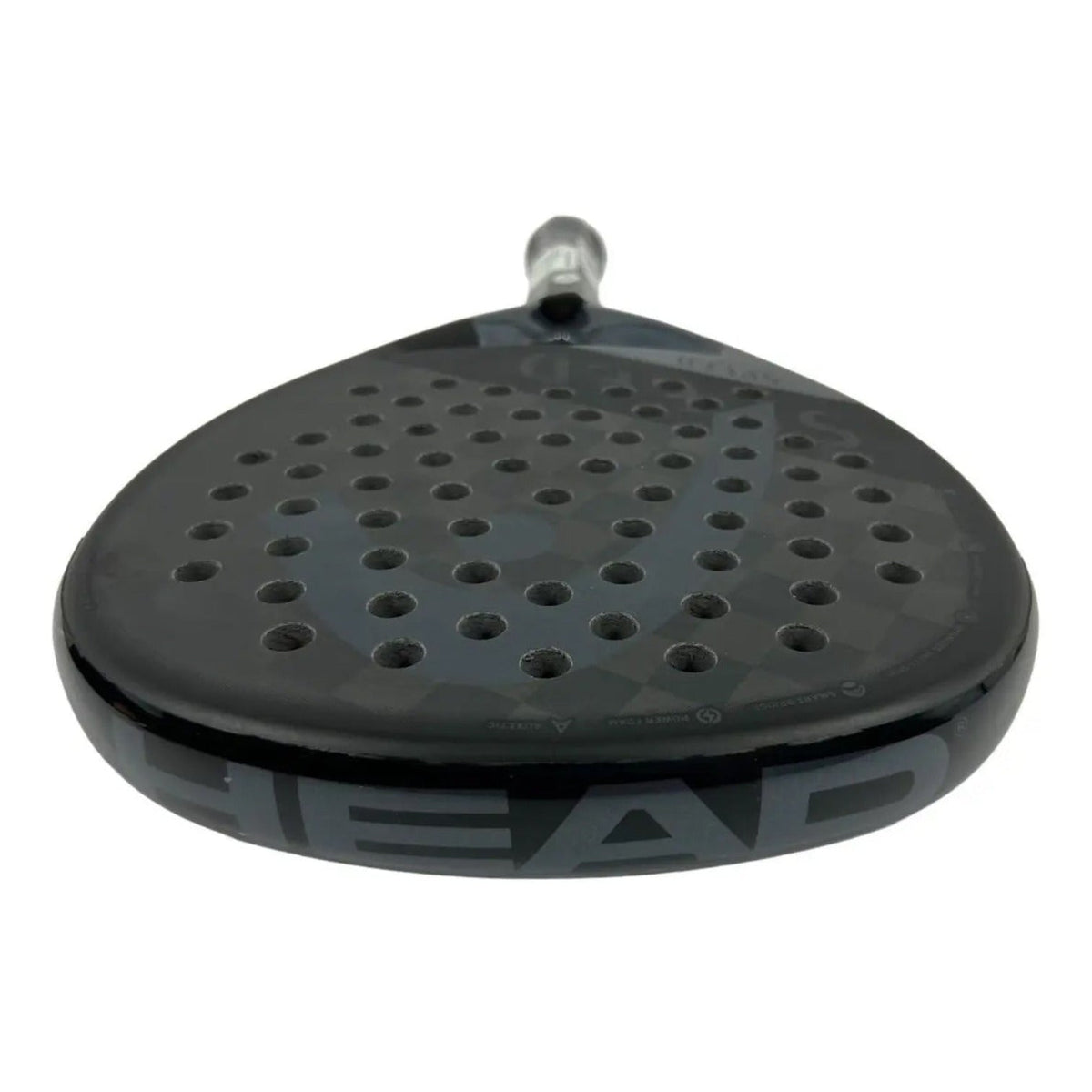 Pala de padel Radach Sports Head Speed Pro X 2023 en color negro con acabado mate y diseño de perforaciones