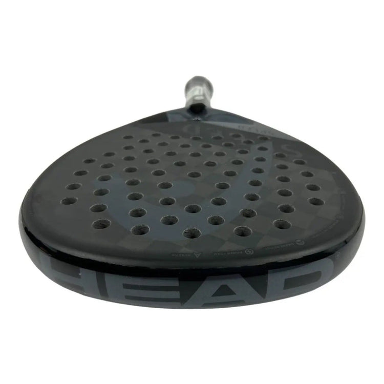 Pala de padel Radach Sports Head Speed Pro X 2023 en color negro con acabado mate y diseño de perforaciones