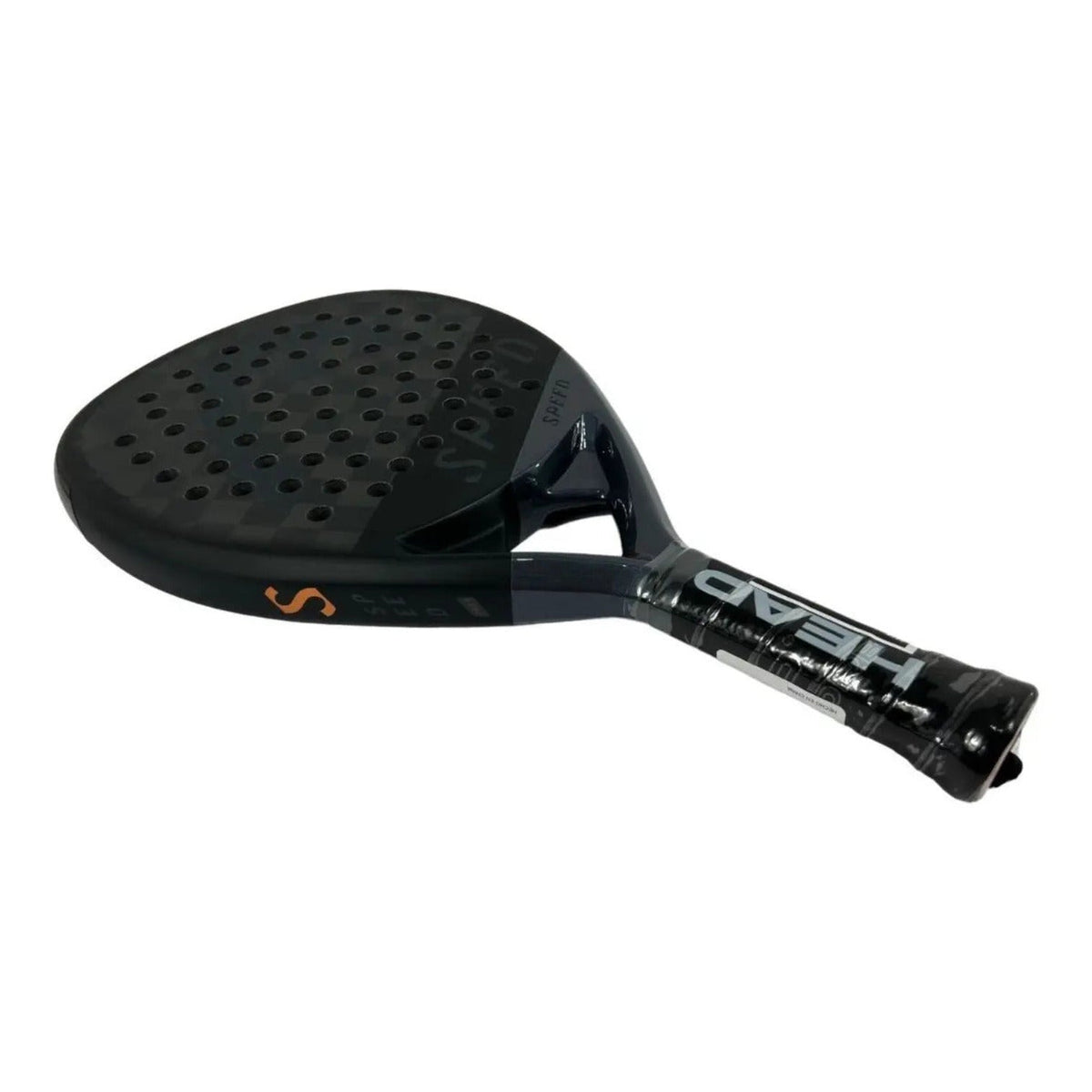 Pala de padel Head Speed Pro X 2023 de Radach Sports en color negro con detalles en naranja y acabado profesional