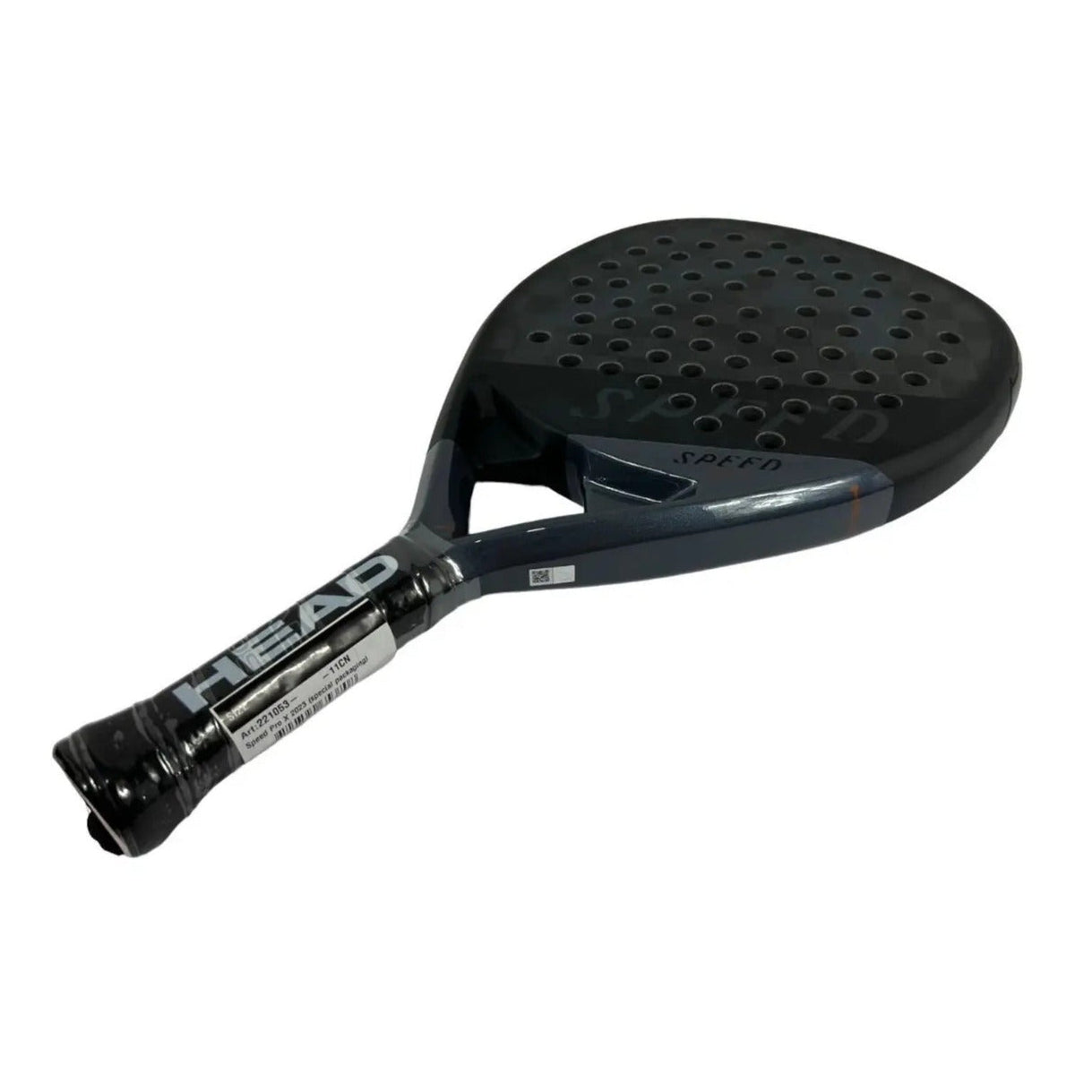 Pala de padel Radach Sports Head Speed Pro X 2023 en color negro con acabado brillante y diseño profesional
