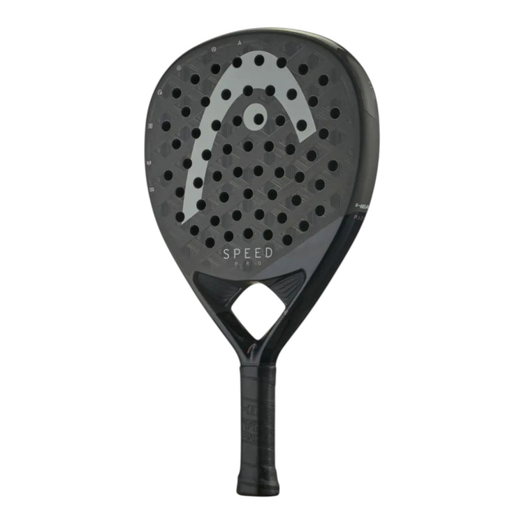 Pala de pádel Radach Sports Head Speed Pro 2025 en color negro con diseño técnico y perforaciones estratégicas