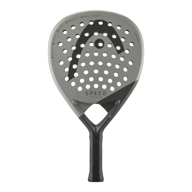Pala de pádel Radach Sports Head Speed Team 2025 en color gris con diseño aerodinámico y acabado mate