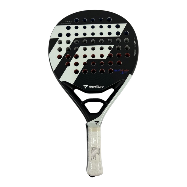 Pala de pádel Radach Sports Tecnifibre Wall Master 375 redonda de grafito con núcleo EVA y textura Spin Skin 3D