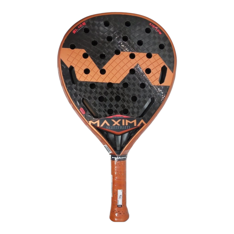 Pala de pádel Radach Sports Varlion Maxima Summum Prisma en color gris y cobre con tecnología AirFlow y marco Prisma