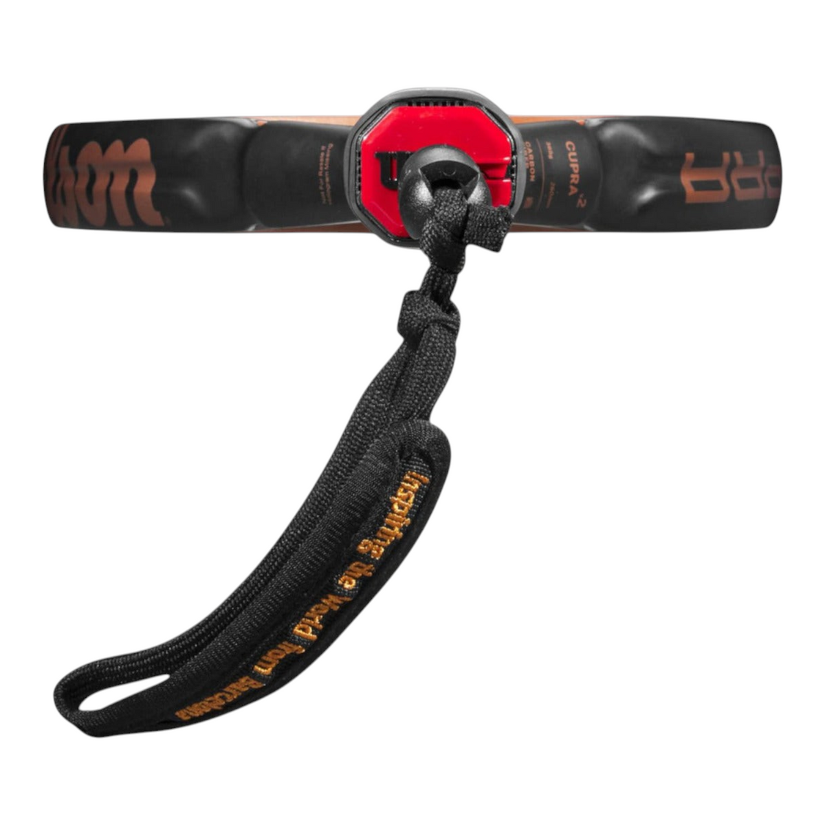 Cordón de seguridad desmontable de la pala de pádel Radach Sports Wilson Cupra V2 Bela en color negro y cobre