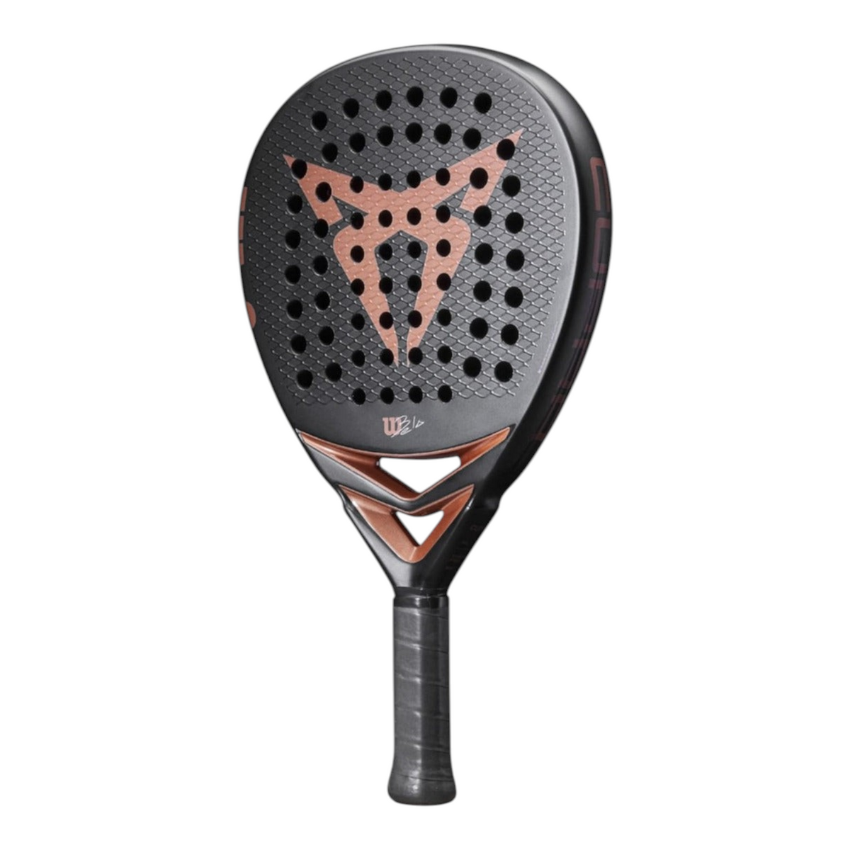 Pala de pádel Radach Sports Wilson Cupra V2 Bela en forma de diamante con cara de carbono 3K y detalles en color cobre