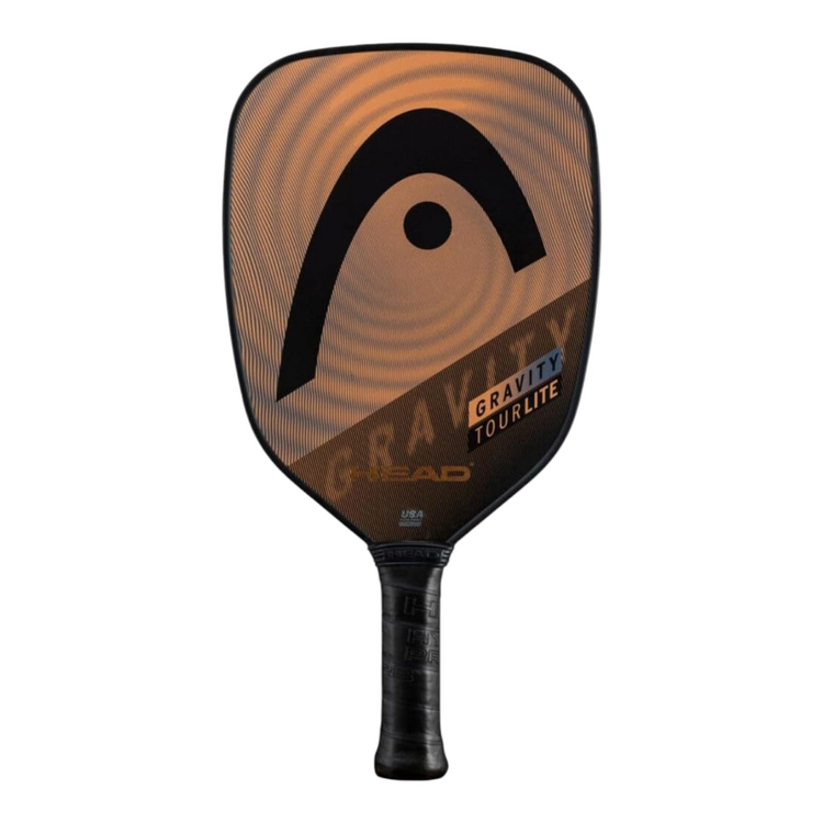 Pala de pickleball Radach Sports Head Gravity Tour Lite en color bronce con superficie híbrida y diseño ligero