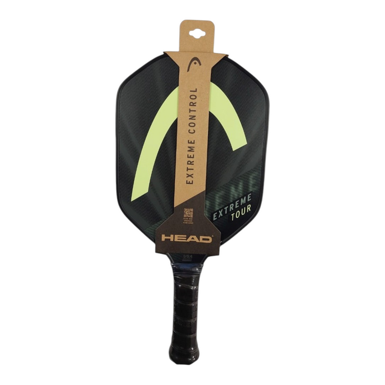 Pala de pickleball Radach Sports Head Extreme Tour con superficie de grafito de carbono y diseño en color negro