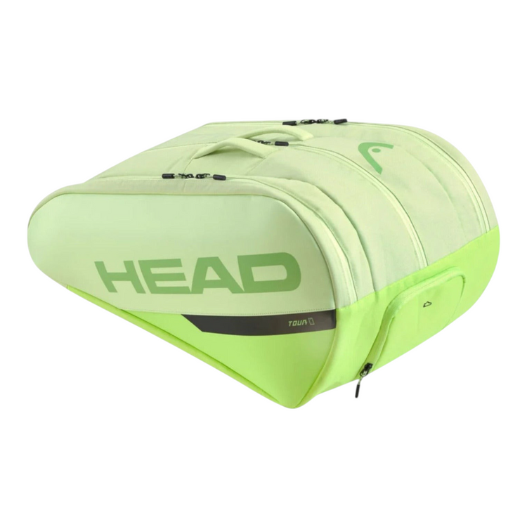 Paletero Radach Sports Head Tour en color verde lima con capacidad para 7 palas de pádel y diseño ergonómico