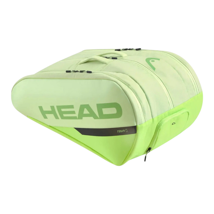 Paletero Radach Sports Head Tour en color verde lima con capacidad para 7 palas de pádel y diseño ergonómico