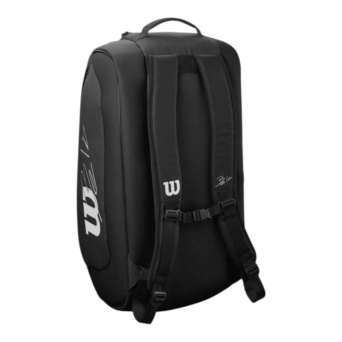 Paletero Radach Sports Wilson Bela Super Tour negro con correas acolchadas y diseño ergonómico para pádel