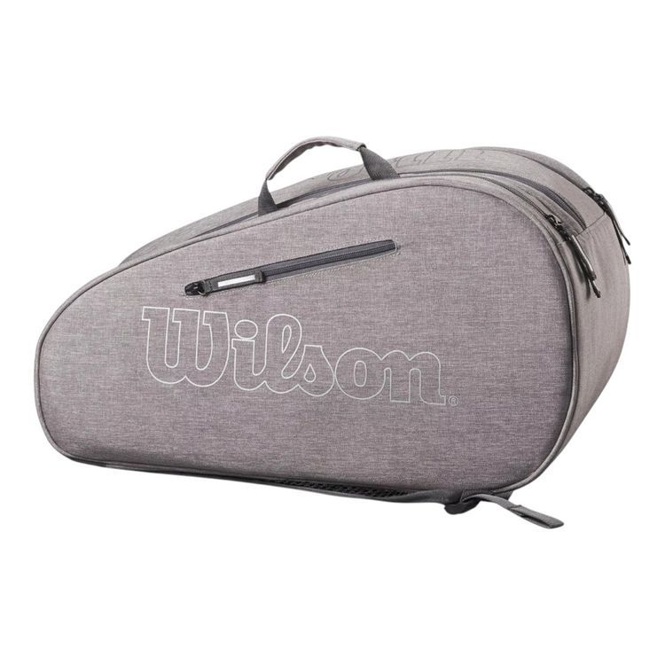 Paletero Wilson Padel Team Bag gris de Radach Sports con compartimentos térmicos y diseño moderno para palas