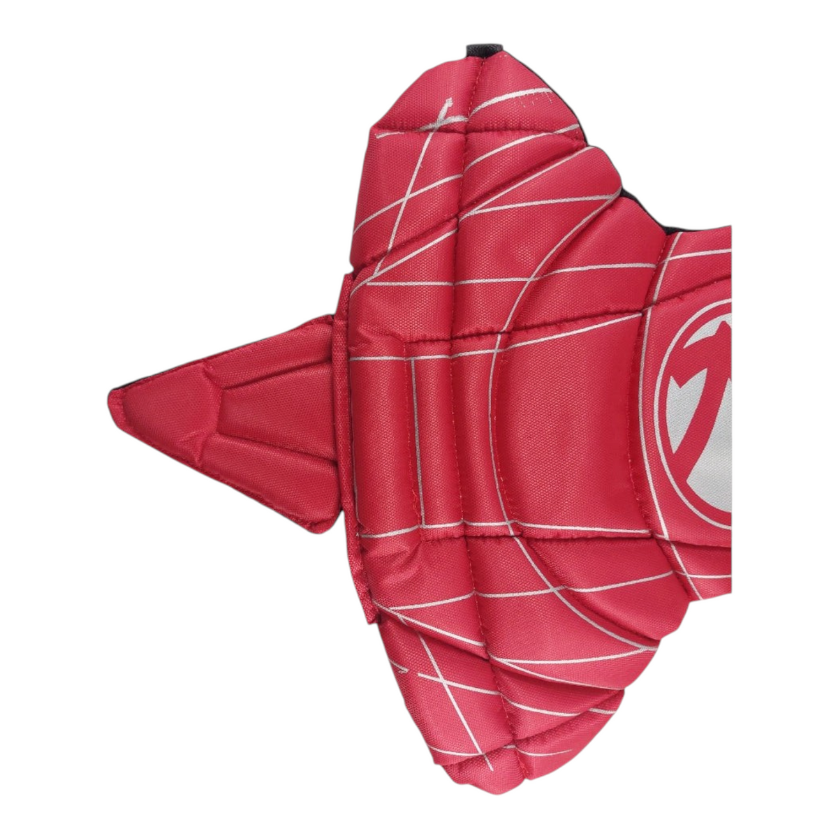 Peto de cátcher infantil Radach Sports en color rojo con protección de entrepierna para béisbol y softbol