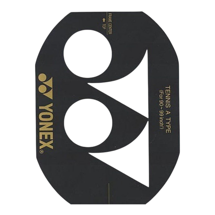 Plantilla Radach Sports Yonex para pintar el logo en cuerdas de raquetas de tenis con aro de 90 a 99 pulgadas