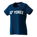 Playera deportiva Radach Sports Yonex para mujer en color azul índigo con logo blanco y protección contra rayos UV