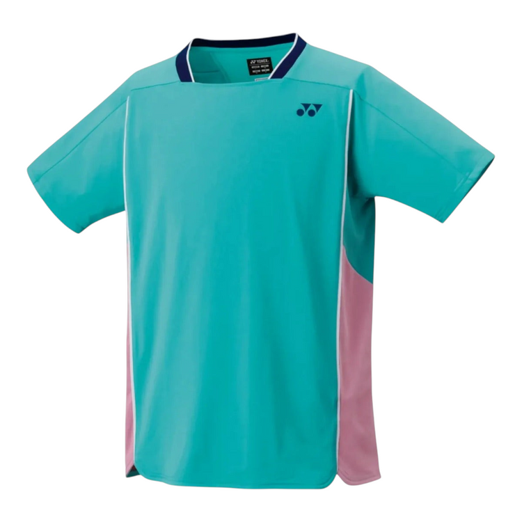 Playera deportiva Radach Sports Yonex 10627EX color verde menta con detalles en rosa para tenis y pádel