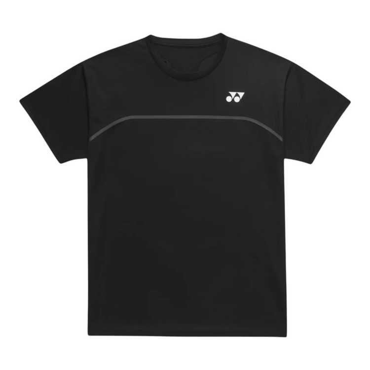 Playera deportiva unisex Radach Sports Yonex negra de secado rápido para tenis y pádel con logo frontal