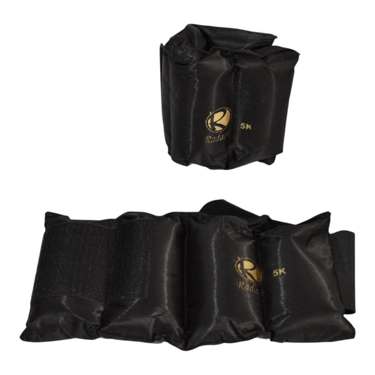 Polaina para pie Radach Sports de 5 kg en color negro con cierre de velcro ajustable para entrenamiento de fuerza