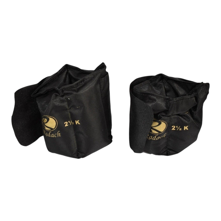 Par de polainas Radach Sports de 2.5 kg cada una para entrenamiento de fuerza y resistencia en color negro