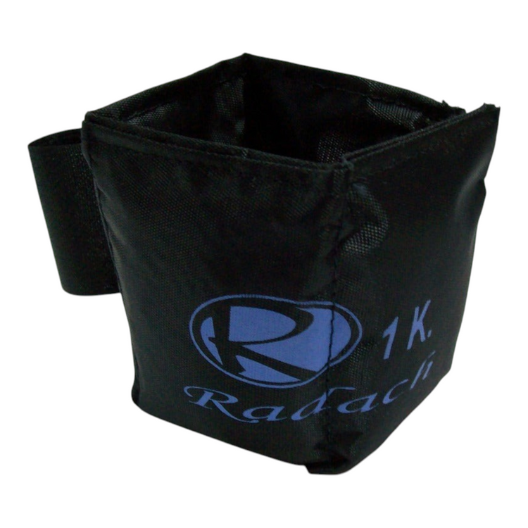 Polainas para pie Radach Sports de 3 kg en color negro con ajuste de velcro para entrenamiento de fuerza