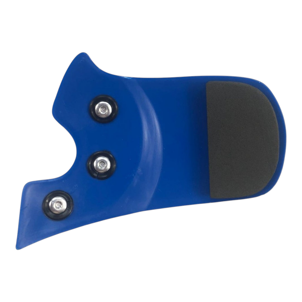 Protector facial azul Radach Sports para casco de bateador derecho con almohadilla protectora y tornillos de montaje