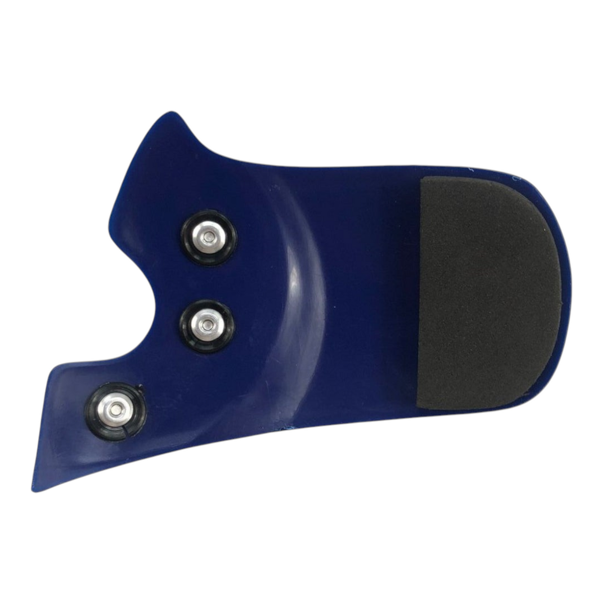 Protector facial Radach Sports para casco de bateador derecho en color azul marino con almohadilla protectora