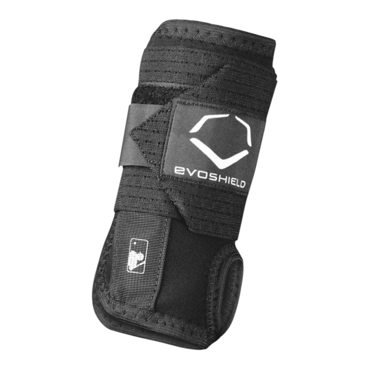 Protector de muñeca para barridas Radach Sports EvoShield negro para mano derecha con banda elástica ajustable