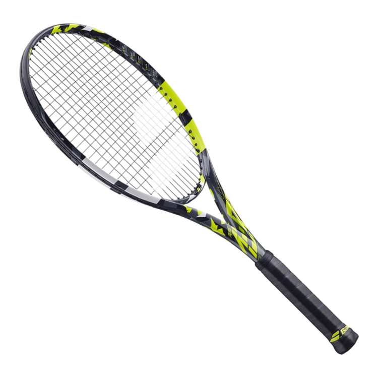 Raqueta de tenis Babolat Pure Aero 98 de 305g en color negro y amarillo, disponible en Radach Sports
