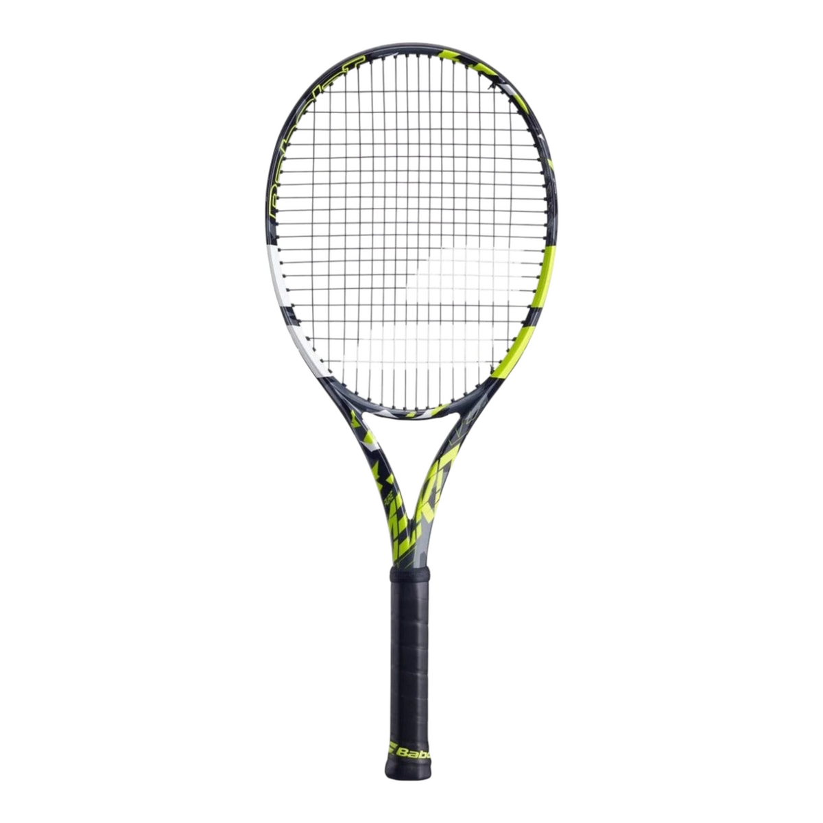 Raqueta de tenis Babolat Pure Aero 98 de 305g en colores negro y amarillo neón, disponible en Radach Sports