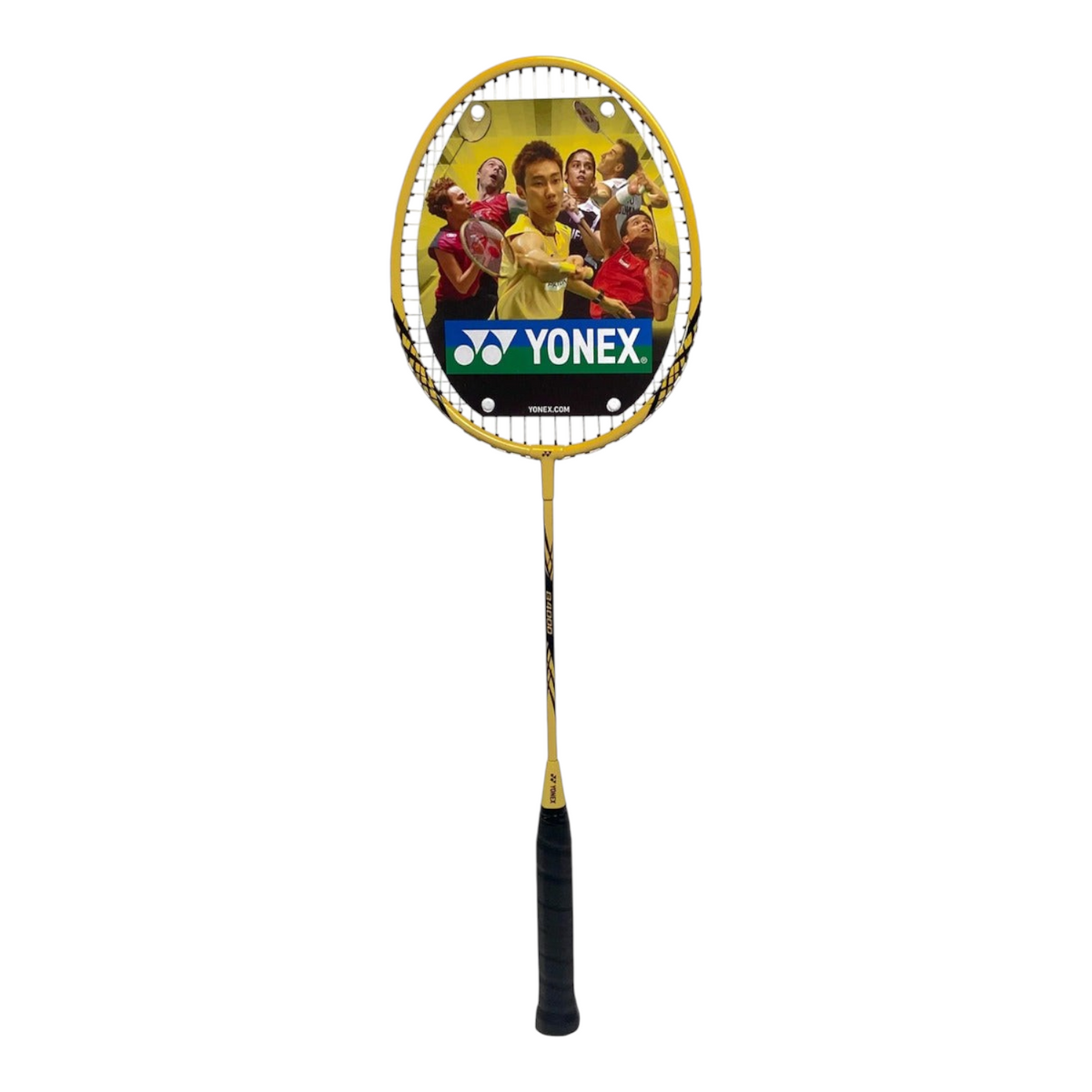 Raqueta de bádminton Radach Sports Yonex B4000 color amarillo maíz, marco de aluminio y eje de acero para principiantes