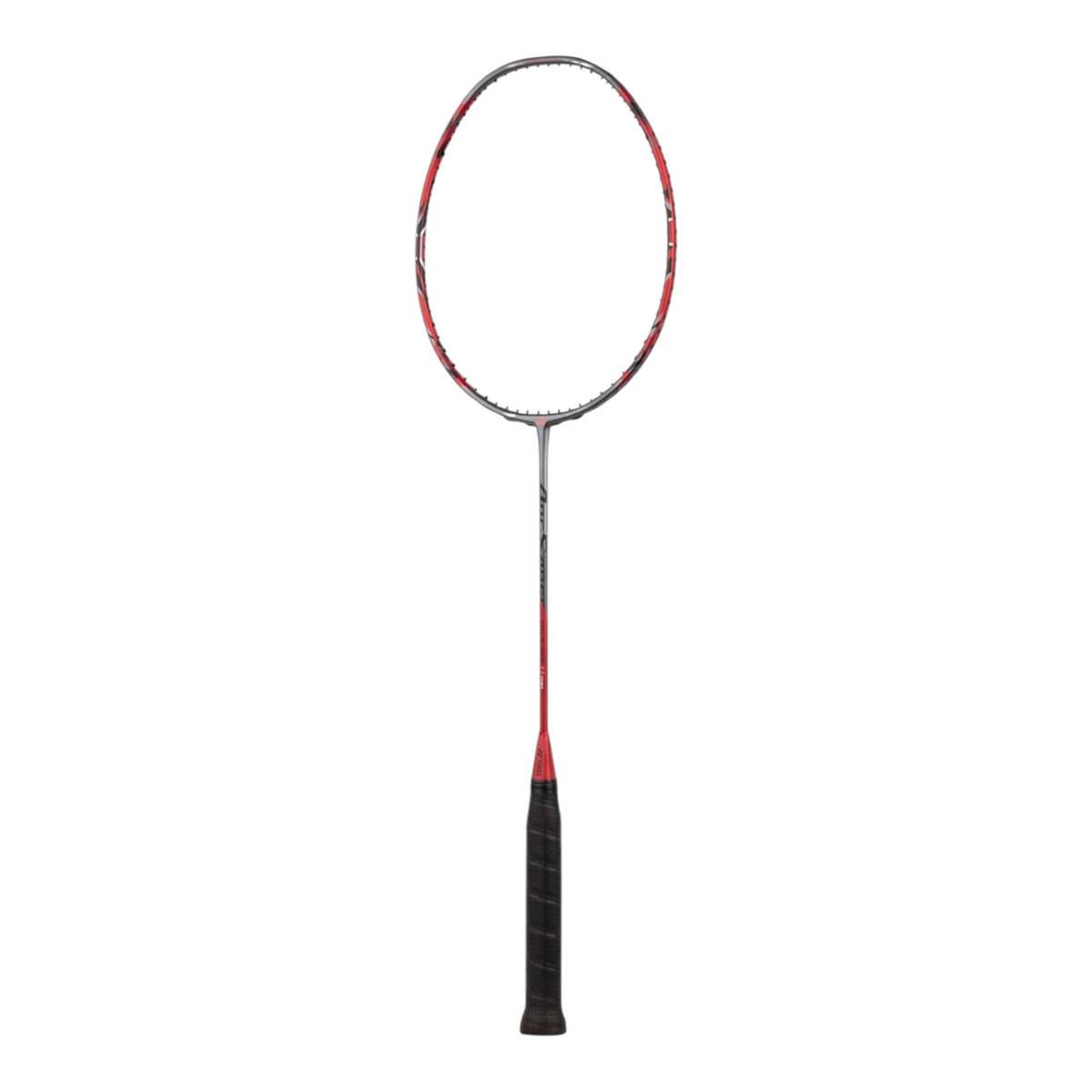 Raqueta de bádminton Yonex Arcsaber 11 Pro en color gris perla y rojo, disponible en Radach Sports