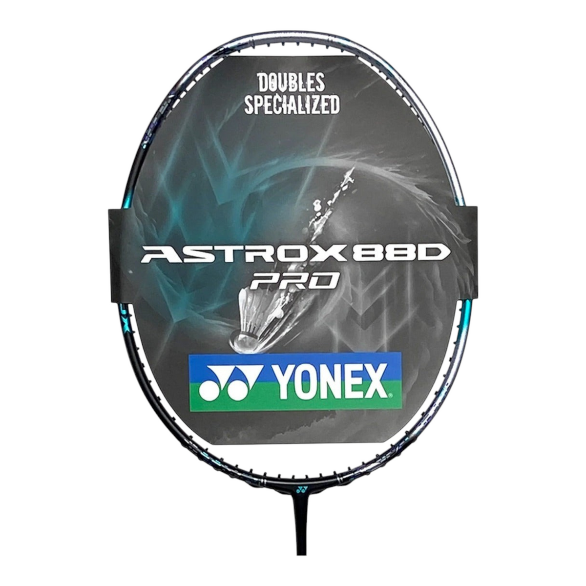 Raqueta de bádminton Yonex Astrox 88D Pro en color negro y plata, diseñada para ataques potentes en Radach Sports.