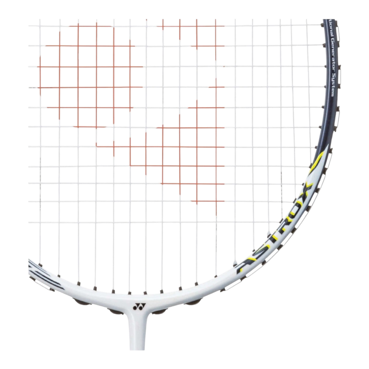 Raqueta de bádminton Radach Sports Yonex Astrox 99 Game en color blanco con detalles en negro y amarillo