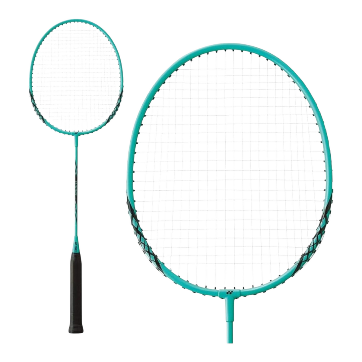 Raqueta de bádminton Radach Sports Yonex B4000 color menta con marco de aluminio y eje de acero para principiantes