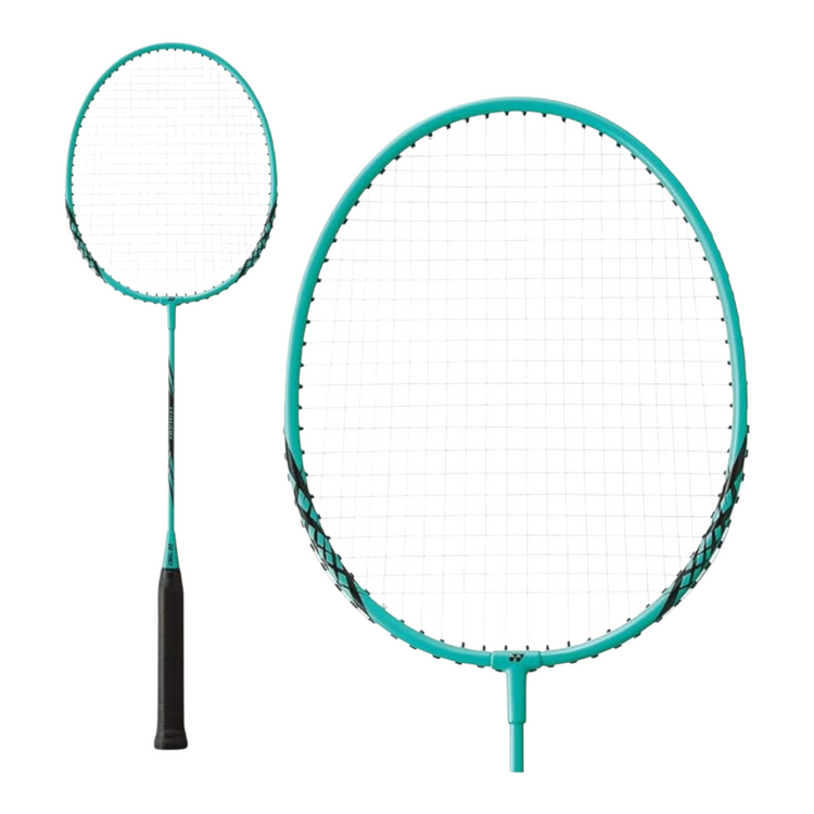Raqueta de bádminton Radach Sports Yonex B4000 color menta con marco de aluminio y eje de acero para principiantes