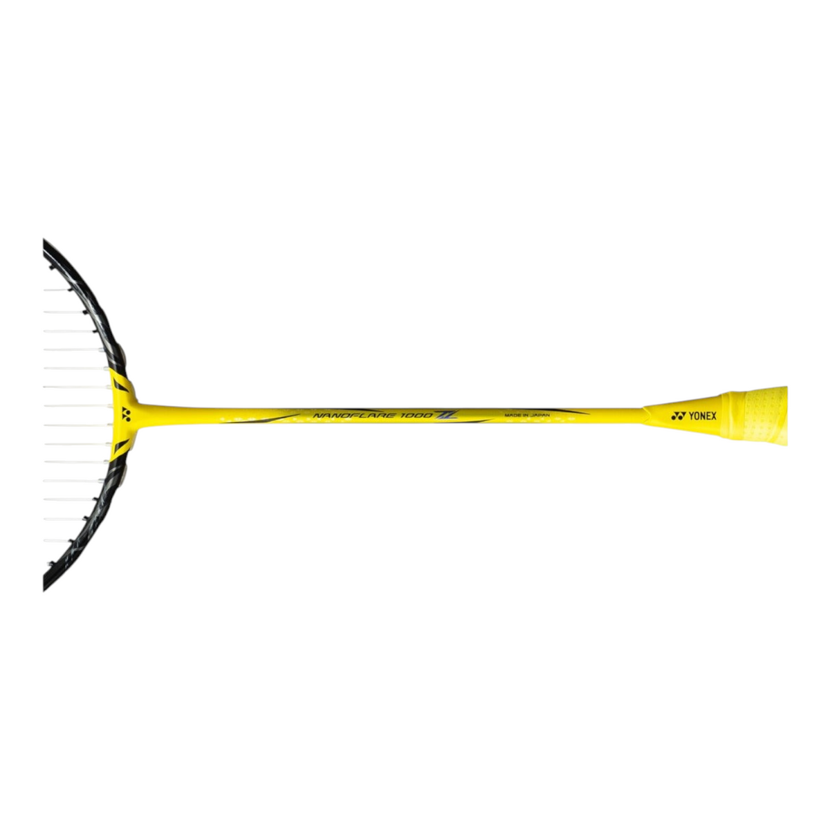 Raqueta de bádminton Radach Sports Yonex Nanoflare 1000z en color amarillo brillante con marco aerodinámico