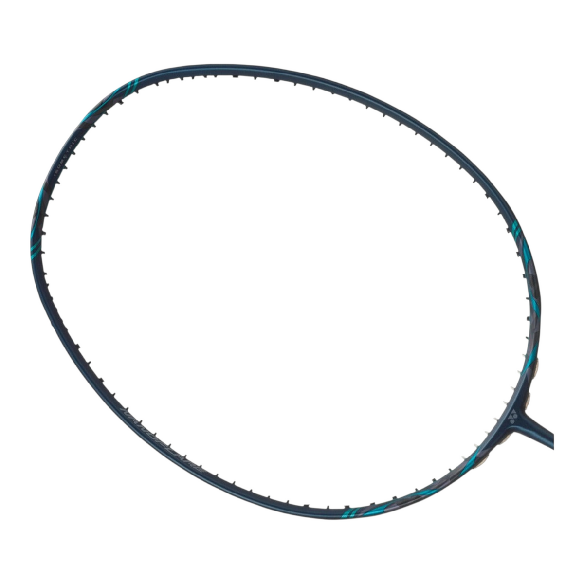 Cabeza de raqueta de bádminton Radach Sports Yonex Nanoflare 800 Pro en color verde oscuro con detalles aerodinámicos