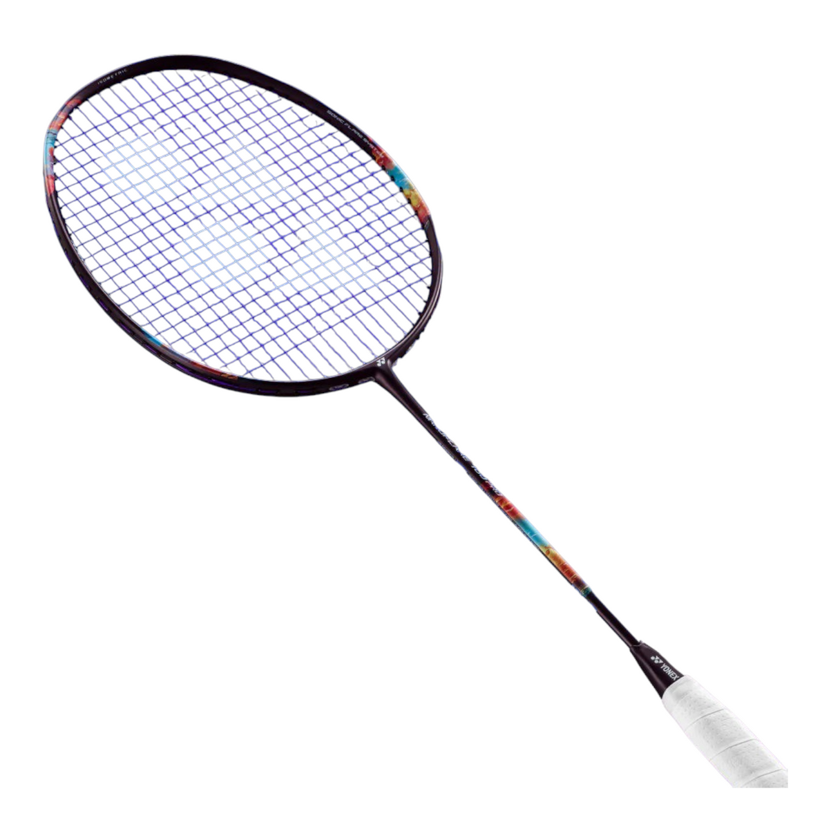 Raqueta de bádminton Radach Sports Yonex Nanoflare 1000 Game en color morado con diseño aerodinámico y encordado