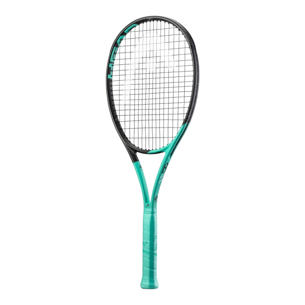 Raqueta de tenis Radach Sports Head Boom MP 2022 en color negro y verde menta con tecnología Auxetic