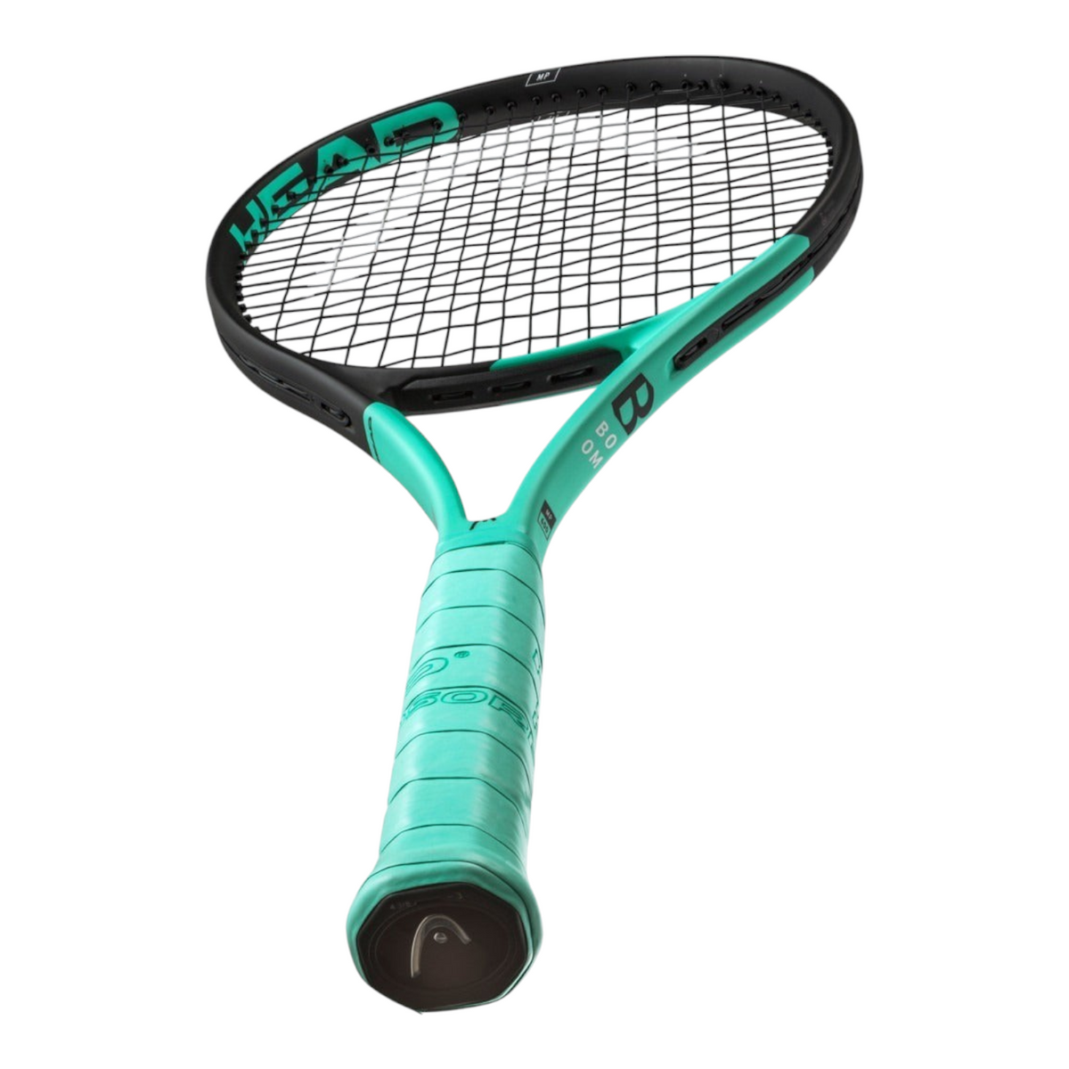 Raqueta de tenis Radach Sports Head Boom MP 2022 con diseño en negro y verde menta y tecnología Auxetic