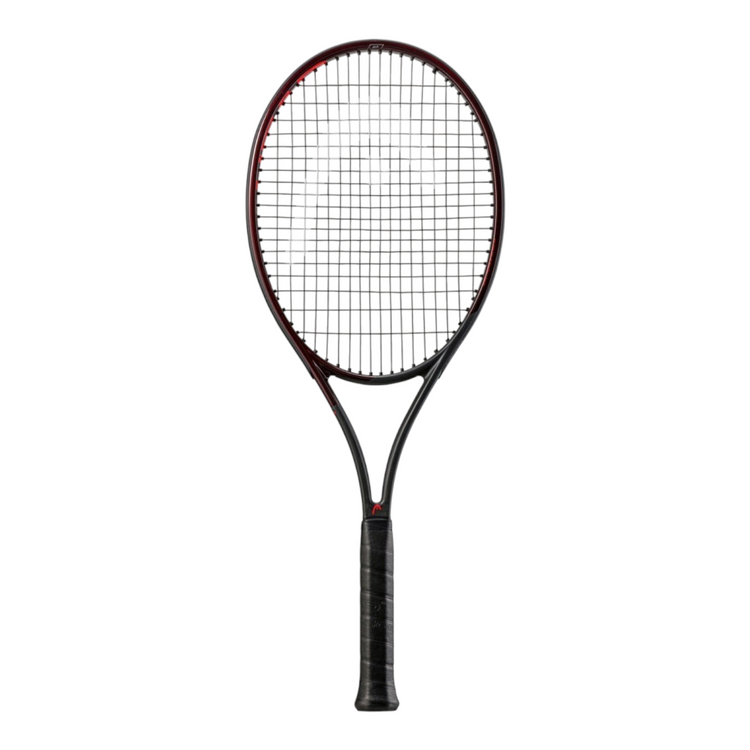Raqueta de tenis Radach Sports Head Prestige MP Auxetic 2021 en color burdeos translúcido con diseño de carbono