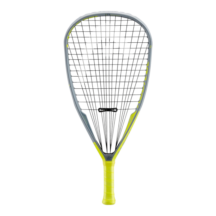 Raqueta de raquetbol Radach Sports Head Graphene 360+ Radical 165 en gris y amarillo neón para jugadores competitivos