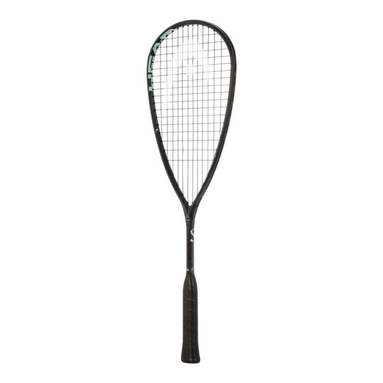 Raqueta de squash Radach Sports HEAD Speed 120 Slimbody negra con diseño aerodinámico y eje de carbono transparente