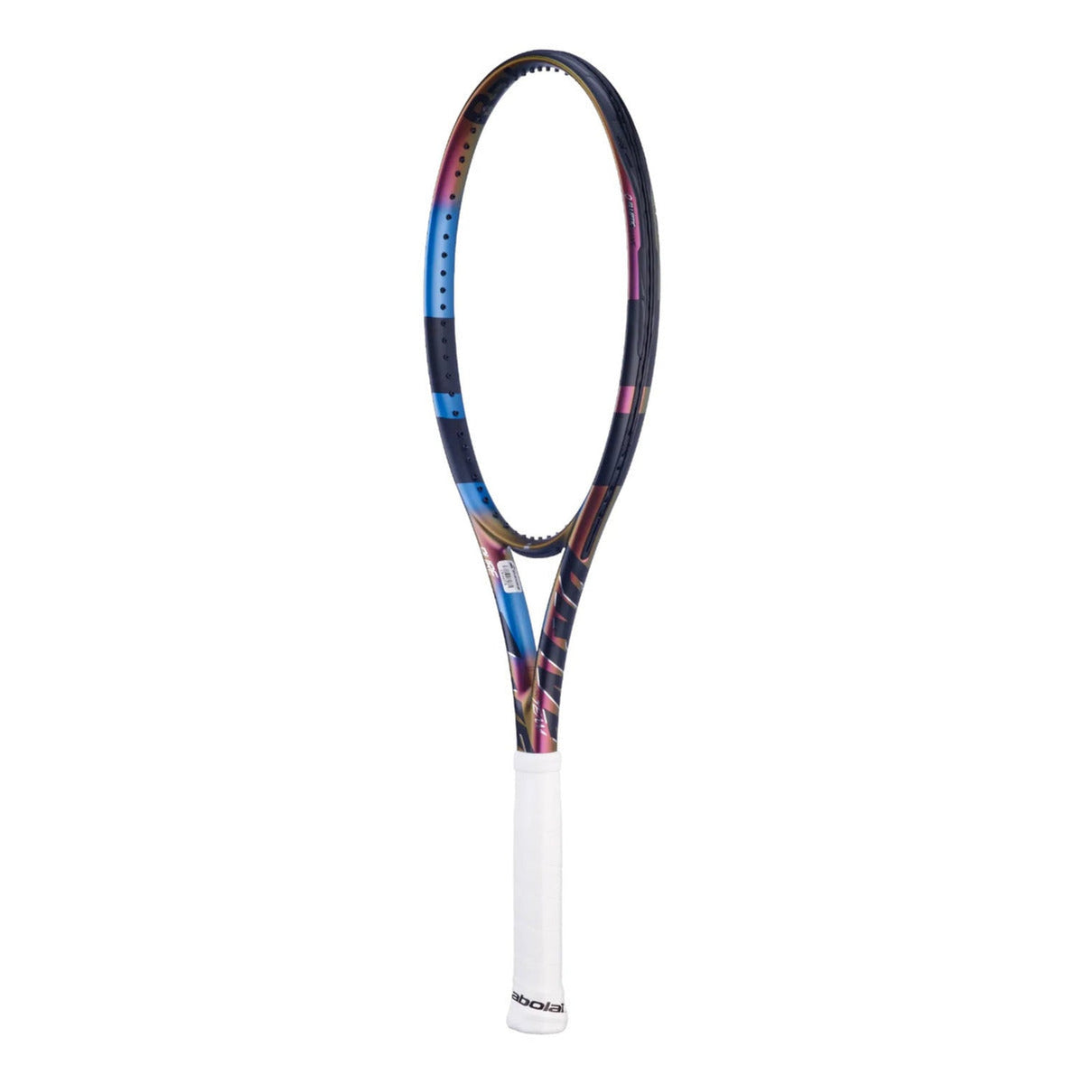 Raqueta de tenis Radach Sports Babolat Pure Drive Team Spectra con acabado iridiscente y grip blanco