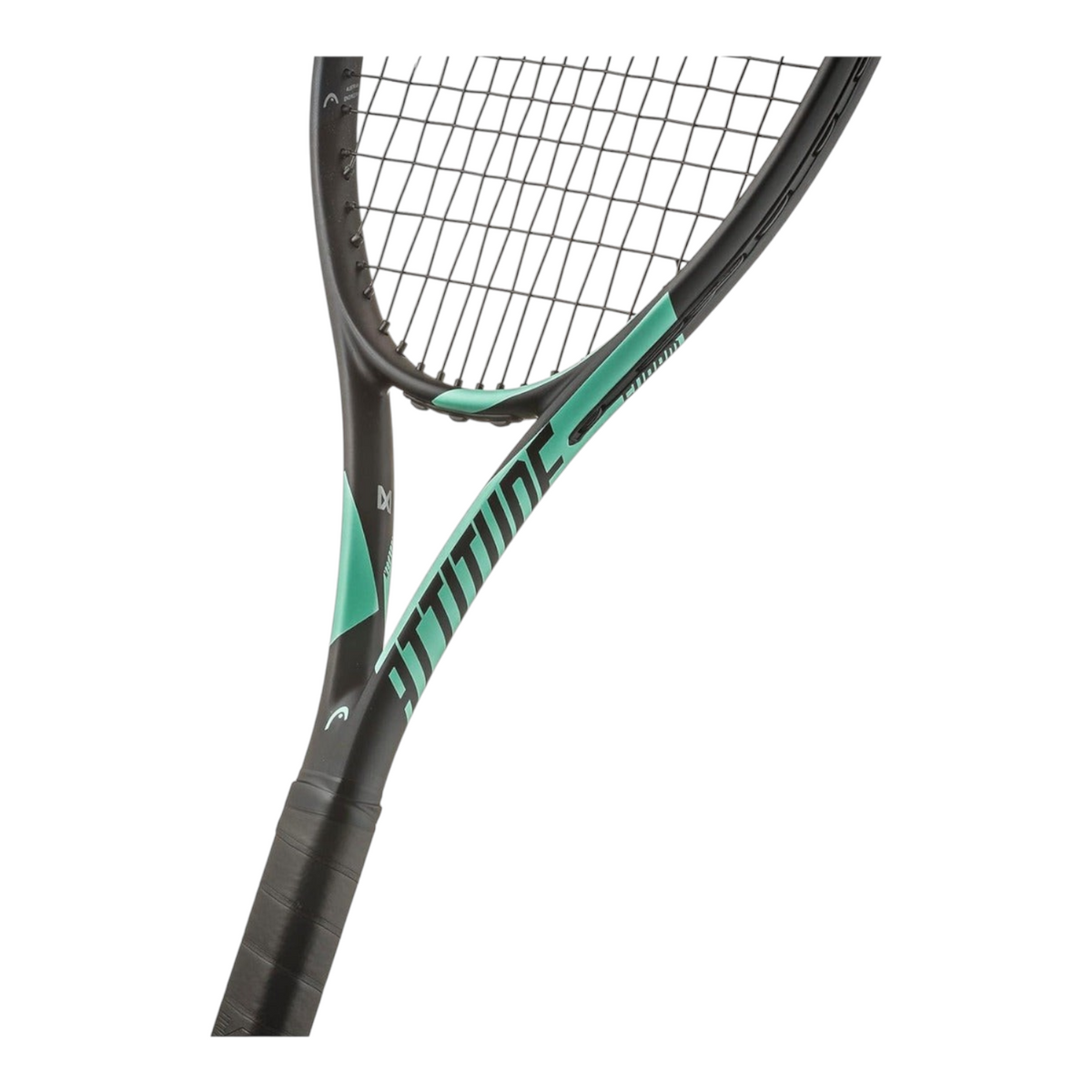 Raqueta de tenis Radach Sports Head Attitude Supreme en color negro y verde azulado con diseño moderno
