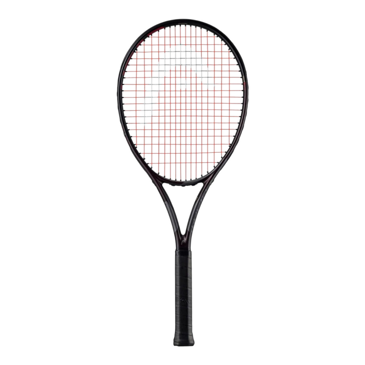 Raqueta de tenis Radach Sports Head Attitude Supreme en color negro con detalles rojos y encordado de alto rendimiento