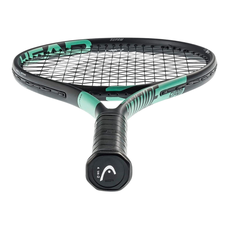 Raqueta de tenis Radach Sports Head Attitude Supreme en color negro y verde azulado para principiantes