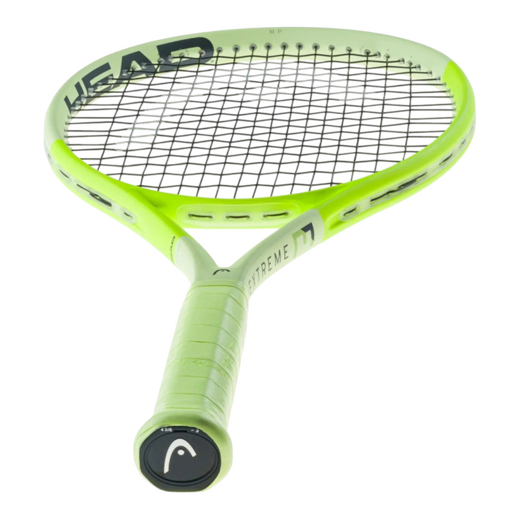 Raqueta de tenis Radach Sports Head Extreme MP 2024 color verde lima con tecnología Auxetic 2.0 y mango 4 3/8